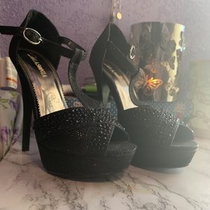 Black high heels
